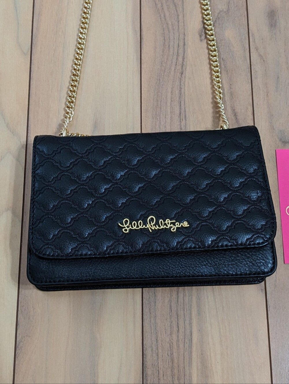 NWT! Lilly Pulitzer Quilted Kat Crossbody Bag In Onyx